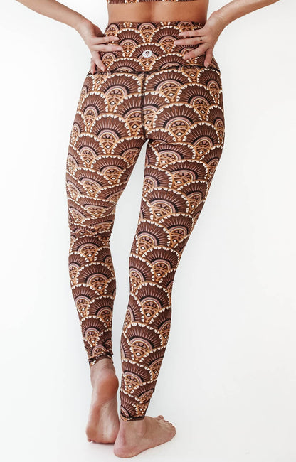 Art Deco Printed Yoga Leggings