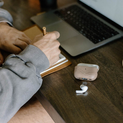 Leather AirPods Cases - Dune