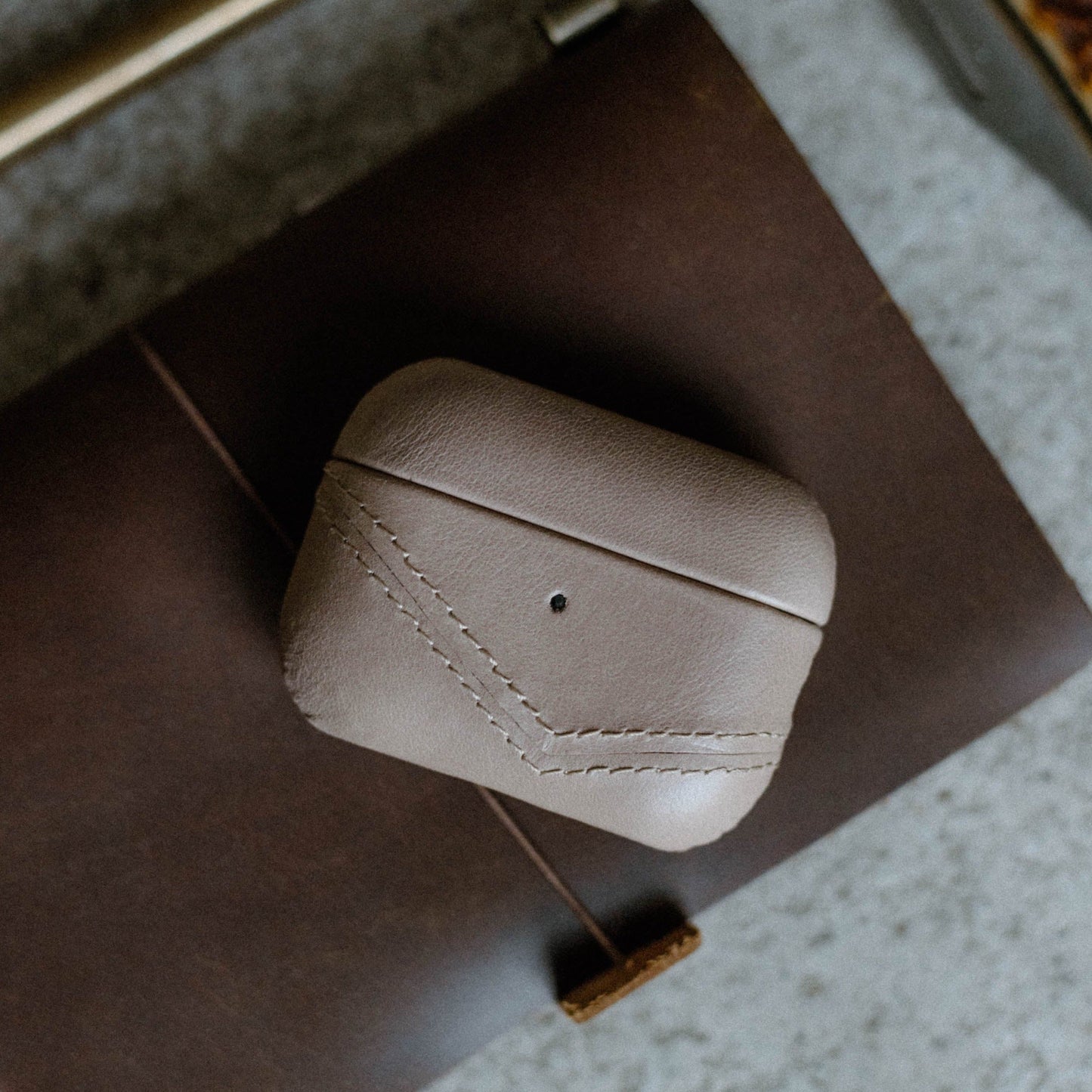 Leather AirPods Cases - Dune