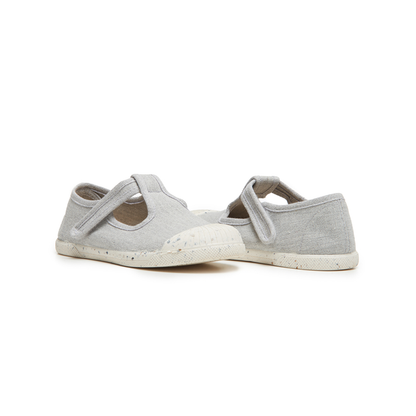 ECO-friendly T-band Sneakers in Gray