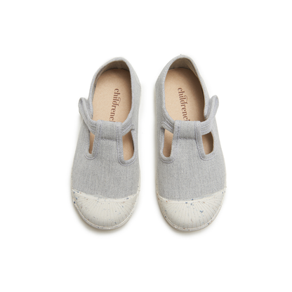 ECO-friendly T-band Sneakers in Gray