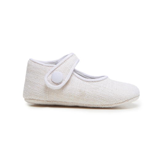 Linen Mary Janes
