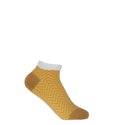 Zigzag Women's Luxury Trainer Socks: Teal