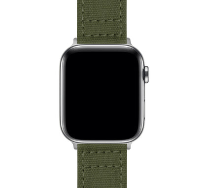 Canvas Army Green iWatch Band