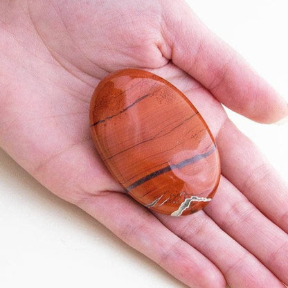 Red Jasper Palm Stone