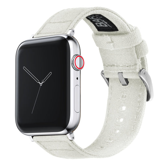 Canvas Linen White iWatch Band