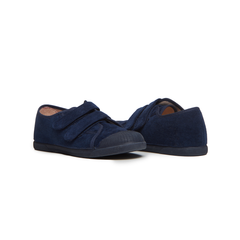 Corduroy Double Sneakers in Navy