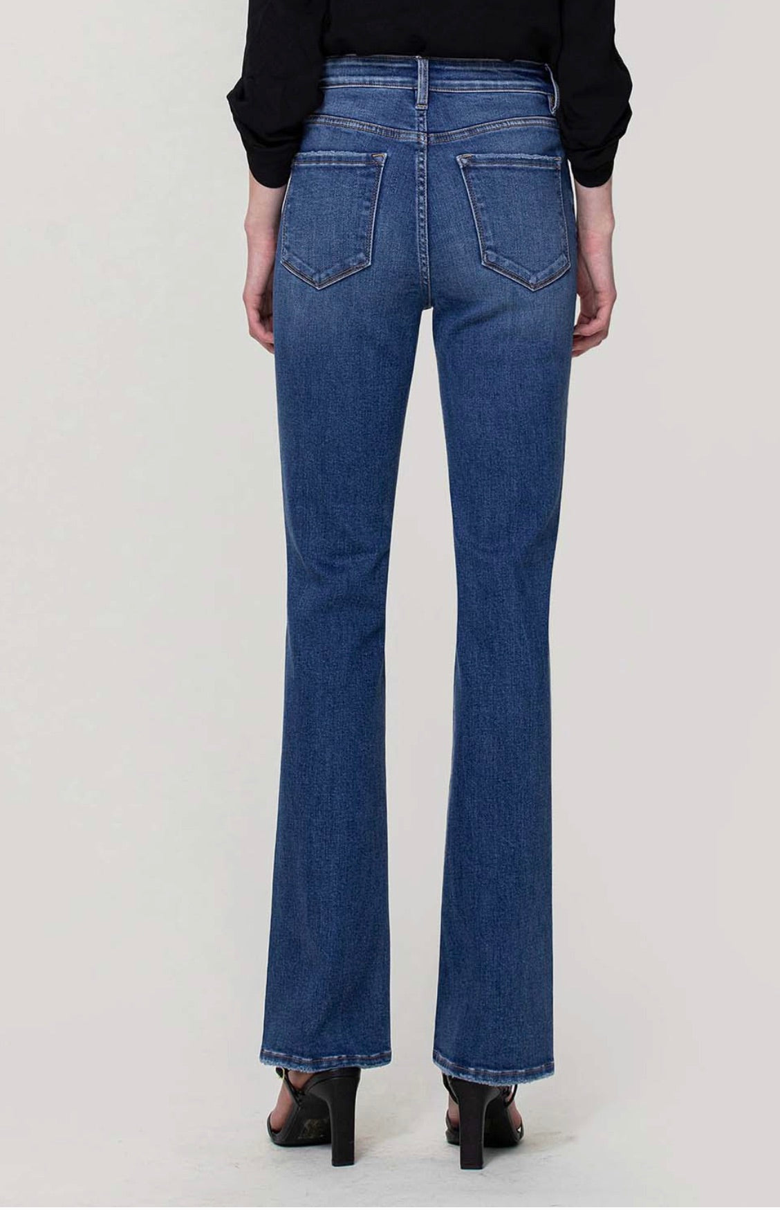 High Rise Stretch Slim Bootcut Jeans