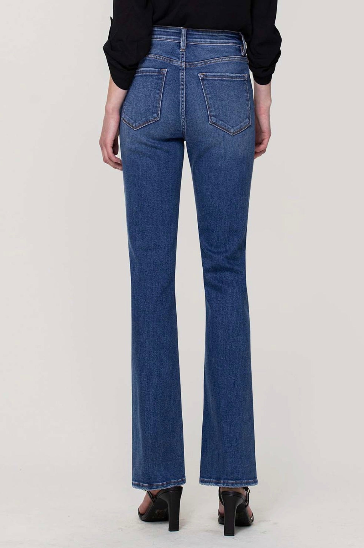 High Rise Stretch Slim Bootcut Jeans