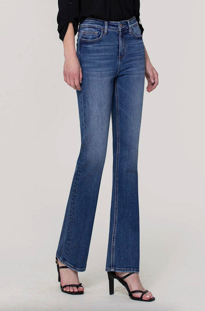 High Rise Stretch Slim Bootcut Jeans