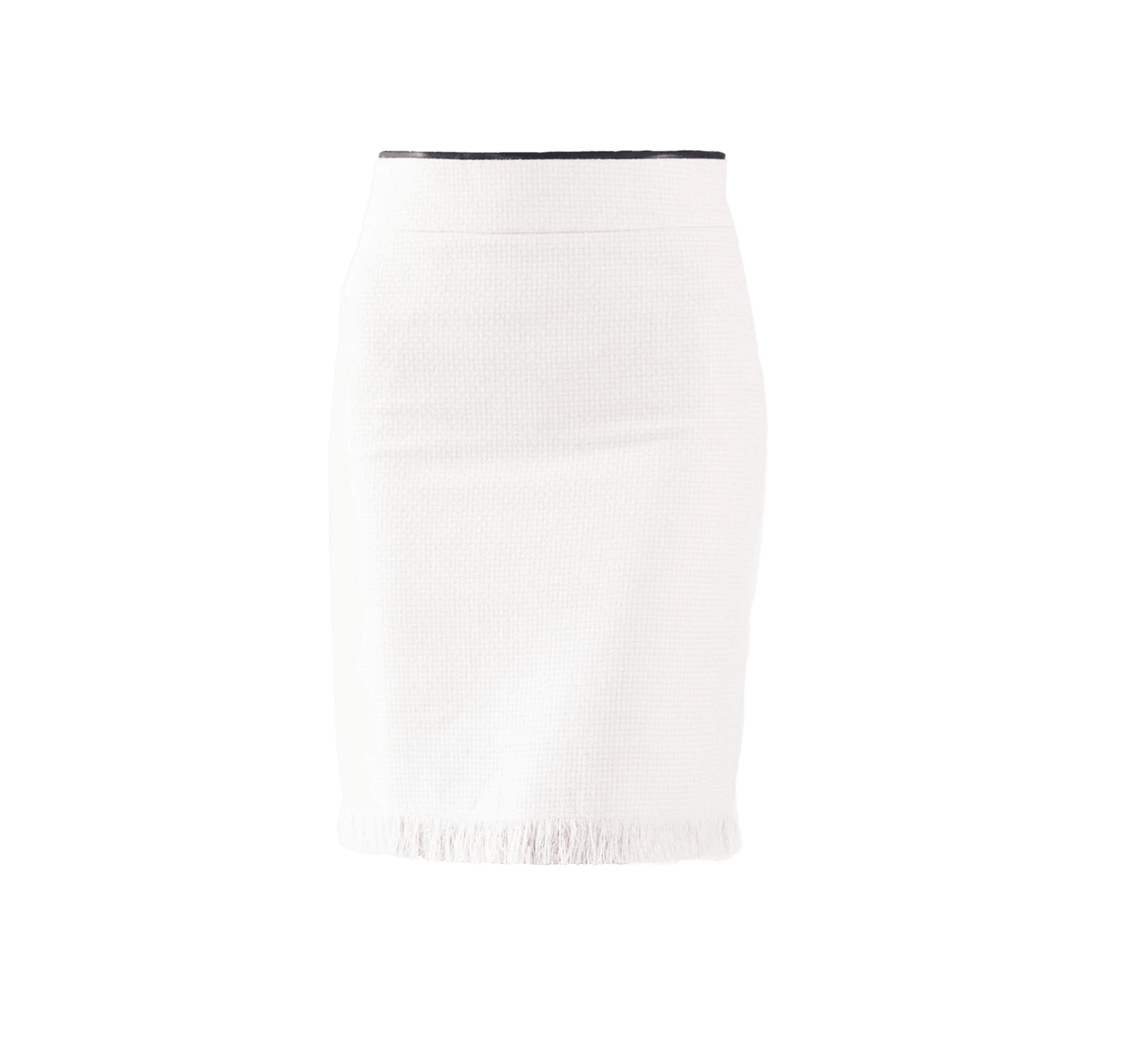 Luxe White Mini Tweed Skirt