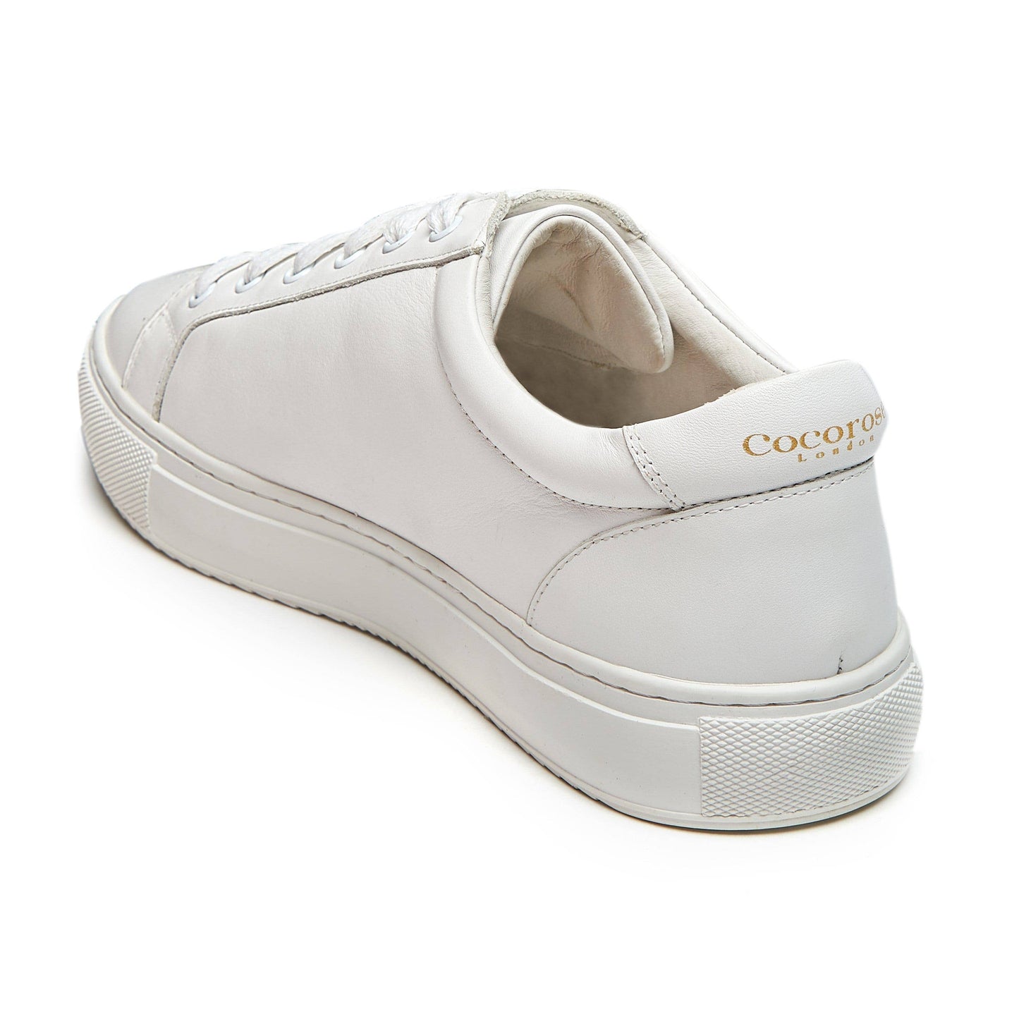 Cocorose London White with Star Leather Trainers