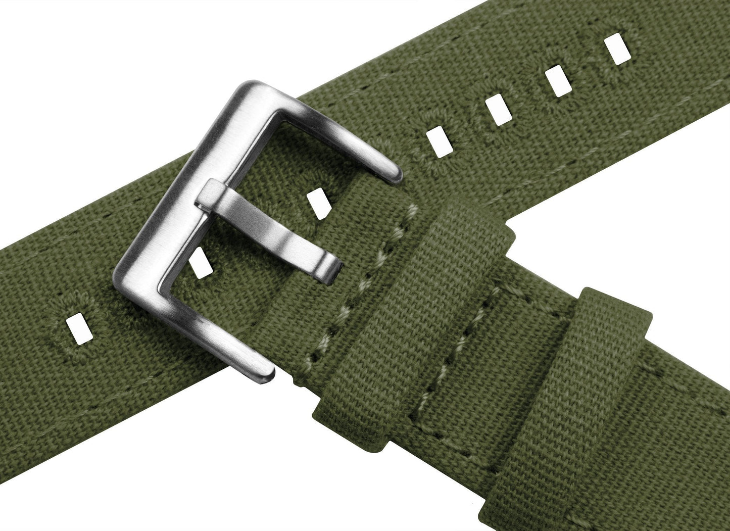 Canvas Army Green iWatch Band