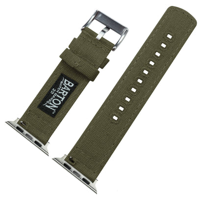 Canvas Army Green iWatch Band