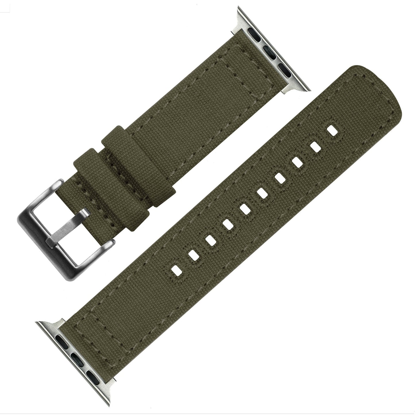 Canvas Army Green iWatch Band