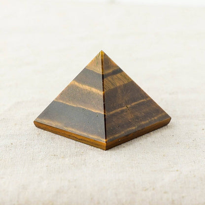 Tiger Eye Pyramid