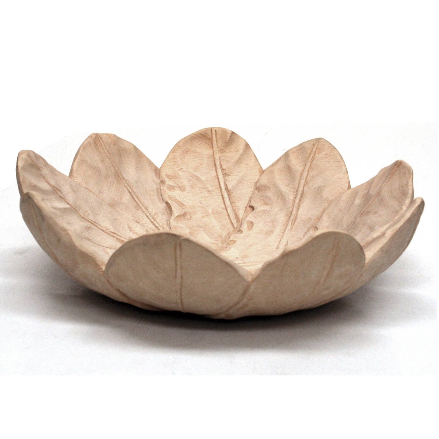 White Wood Nine Leaves Bowl