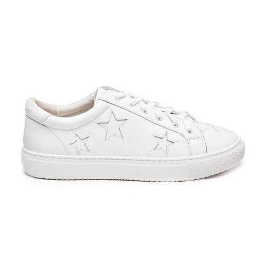 Cocorose London White with Star Leather Trainers