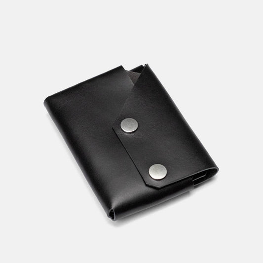 Travel WALLET Black - Recycled Leather