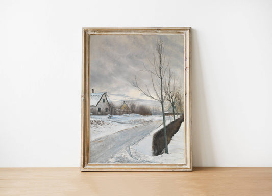 Winter Vintage Art Print